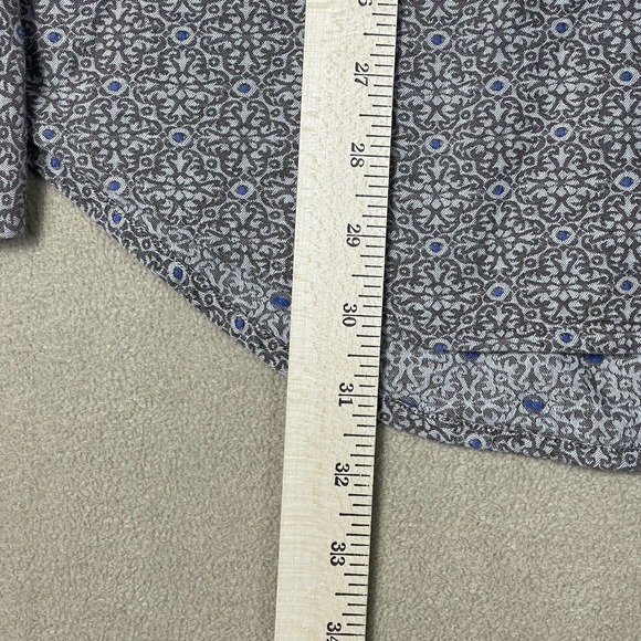 Robert Graham Shirt Mens Extra Large Brown Blue Long Sleeve Button Up Adult - Picture 5 of 11